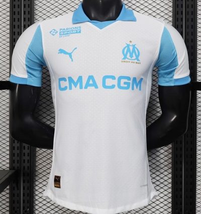 2526 Marseille home player version Soccer Jersey